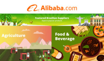 Pavilhão Brasil do Alibaba.com em parceria com a Apex Brasil
